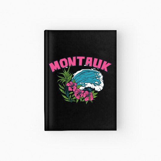 Montauk New York Summer Nyc Tropical Montaukett Hardcover Journal