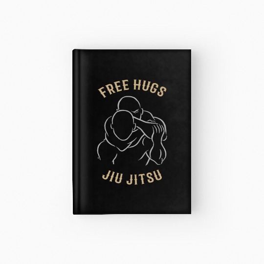 Jiu Jitsu Free Hugs Jujitsu Bjj Mma Hardcover Journal