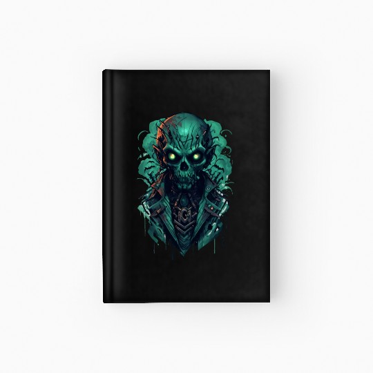 Green Toxic Zombie RPG Game Style Hardcover Journal