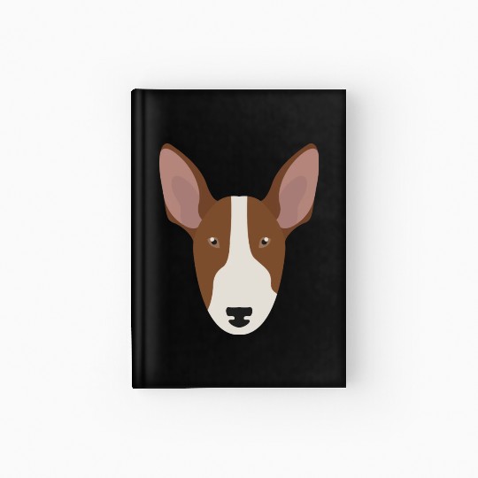 Bull Terrier Face Hardcover Journal