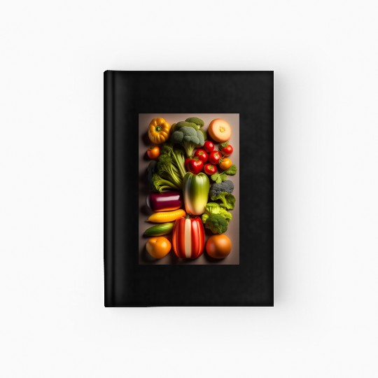 Fresh vegetable logo design in Hardcover Journal cloths