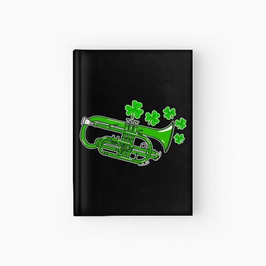 St Patrick s Day Cornet Teacher Cornetist Brass Hardcover Journal