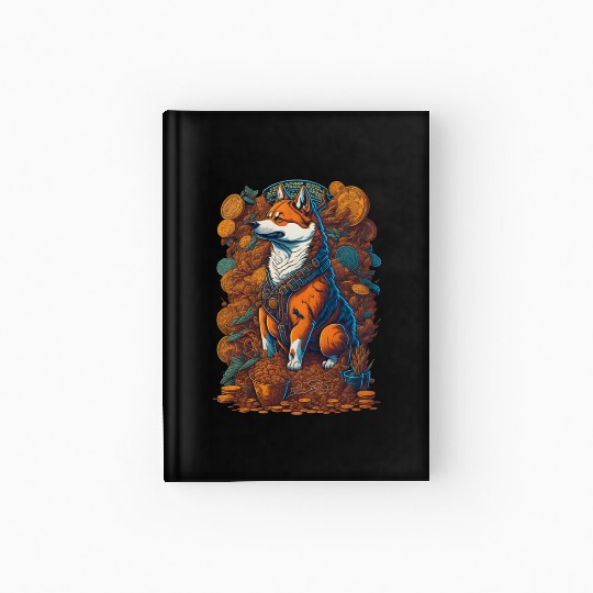 Doge Coin Shiba Inu Crypto BTC Bitcoin Hardcover Journal