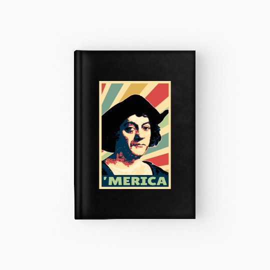Christopher Columbus Merica Vintage Colors Hardcover Journal