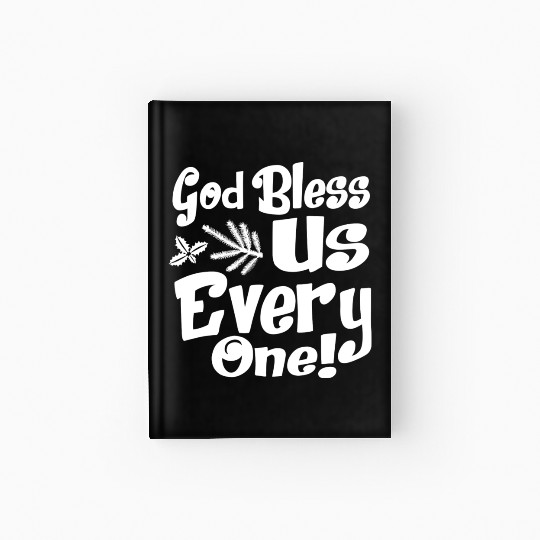 A Christmas Carol Charles Dickens God Bless Us Hardcover Journal