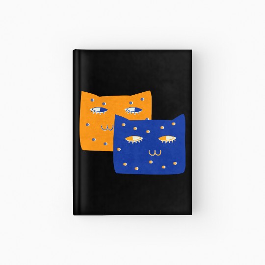 Cat Minimalist Painting Inspired Hardcover Journal