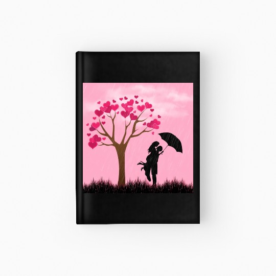Valentines Day 2023 hipster 80s Hardcover Journal