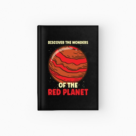 Mars Explore Astronaut Astronomy Solar System Hardcover Journal