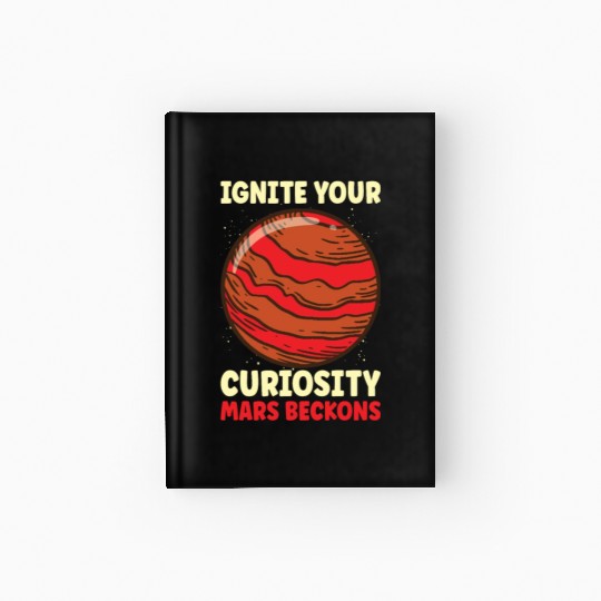 Mars Explore Astronaut Astronomy Solar System Hardcover Journal