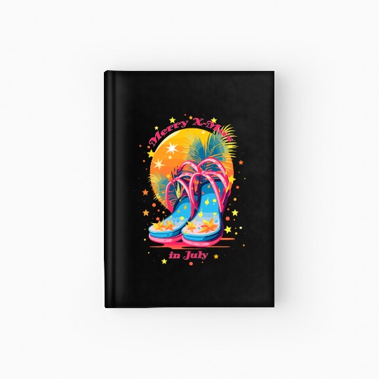 "Beach Bound Booties | "Christmas in July" Flip Hardcover Journal