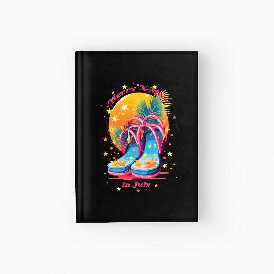 "Beach Bound Booties | "Christmas in July" Flip Hardcover Journal