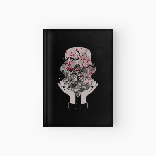Cherry Blossom Hardcover Journal, Sakura Woodblock Kawaii
