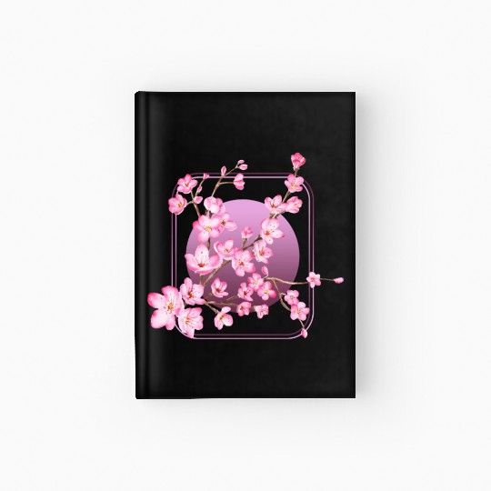 Cherry Blossom Hardcover Journal, Pink Sakura Kawaii