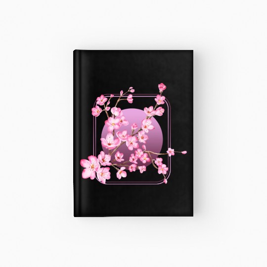 Cherry Blossom Hardcover Journal, Pink Sakura Kawaii