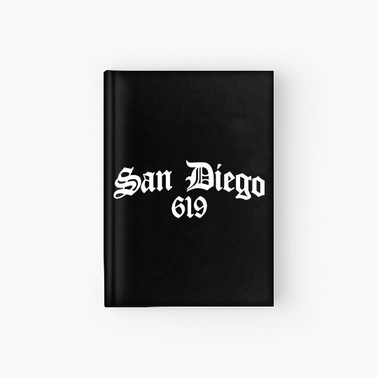 San Diego 619 Chicano Latino Style Area Code Hardcover Journal
