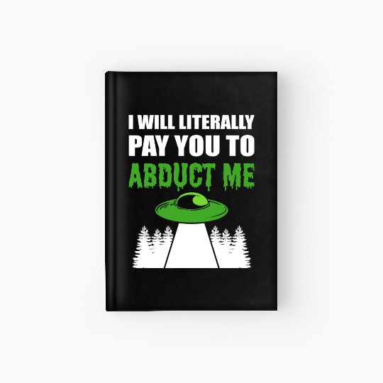 Abduct Me Joker Gift Hardcover Journal