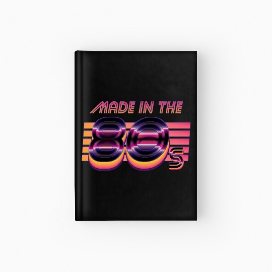 Retrowave Made In The 80s Hardcover Journal