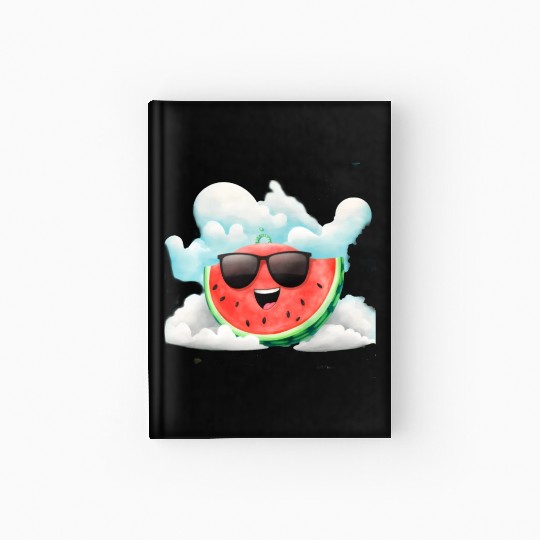 Cute Watermelon Party Summer Melon Fruit Hardcover Journal