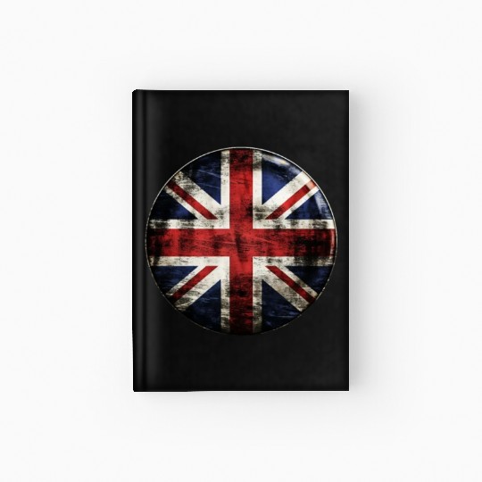 Union Jack Vintage Distressed Hardcover Journal