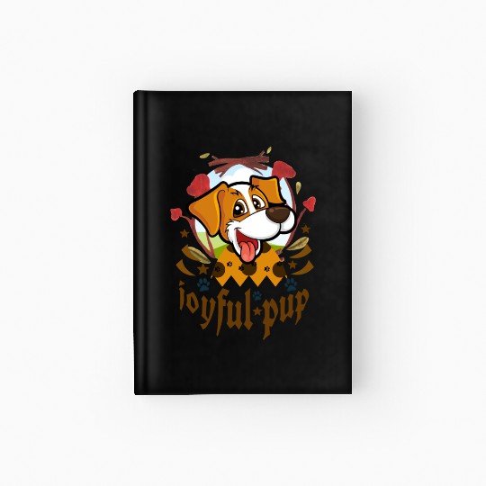 joyful pup Hardcover Journal