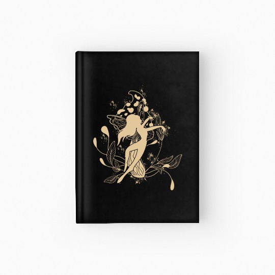 Fairy Hardcover Journal, Fairycore Dancing Fairy Mushroom