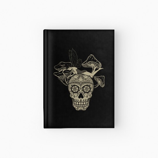 Fairy Hardcover Journal, Fairycore Skull Skeleton And