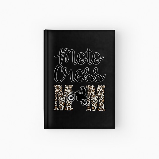 Moto X Motocross Mama Mom Racing Dirtbike Race Day Hardcover Journal