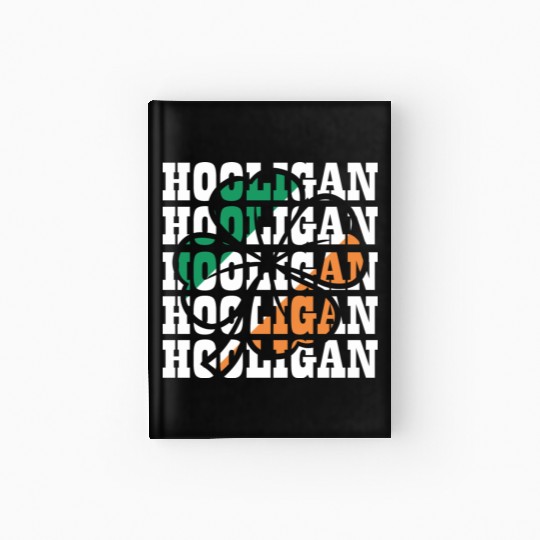 Hooligan Irish Flag Clover Leaf Hardcover Journal
