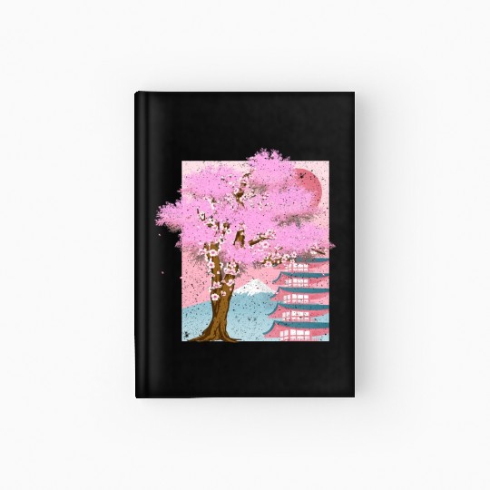 Japan aesthetics sakura tree gift cherry blossom Hardcover Journal