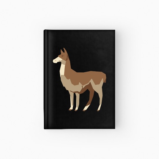 Llama Low-Poly Hardcover Journal