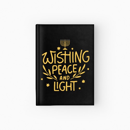 Wishing Peace And Light This Hanukkah Hardcover Journal