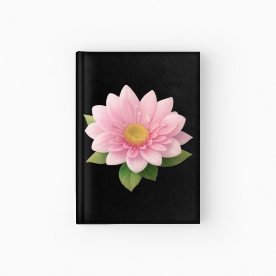 Lovely Pink Little Flower - Water Lily Hardcover Journal