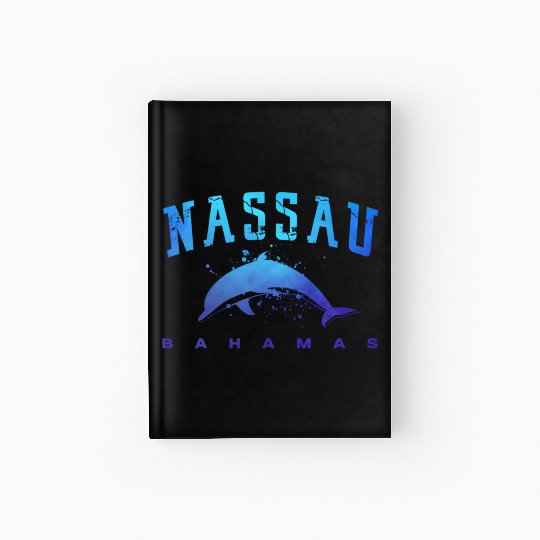 sau Bahamas Beach Snorkel Scuba Diving Dolphin Hardcover Journal