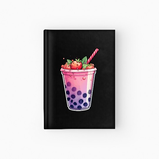 Boba Tea Design - Bubble Tea Hardcover Journal