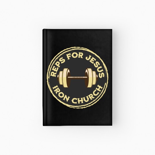 Reps for Jesus Dumbbell Hardcover Journal