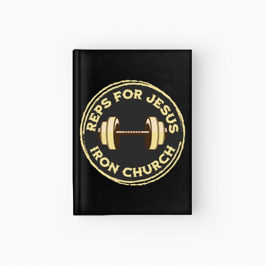 Reps for Jesus Dumbbell Hardcover Journal