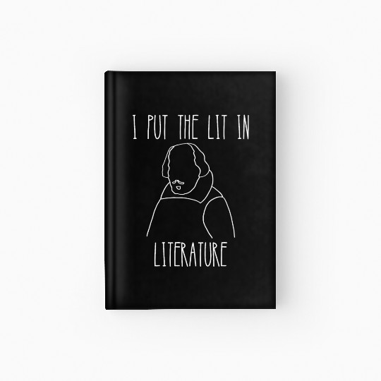 Funny english literature teacher slogan Hardcover Journal