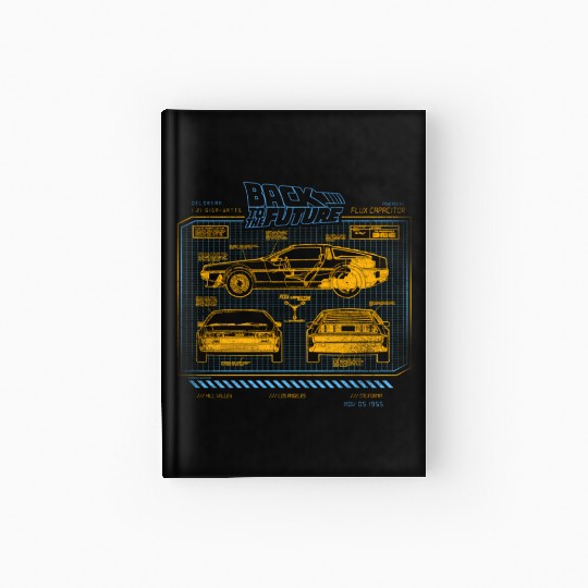 Back To The Future 35Th Anniversary Delorean Hardcover Journal