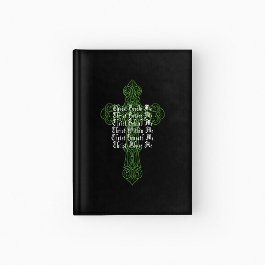 St Patrick's Day Celtic Cross Prayer Christian Att Hardcover Journal