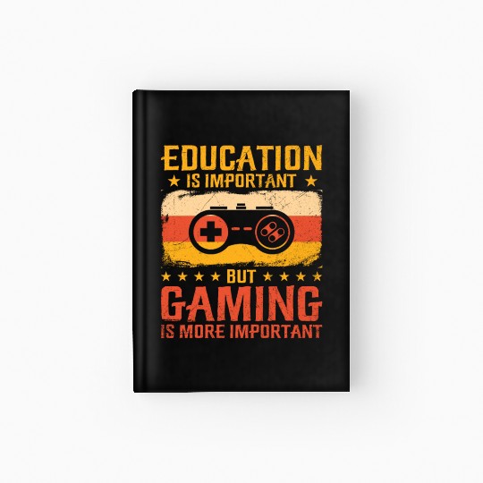 Game Console Gamer Video Game PC Gaming Controller Hardcover Journal