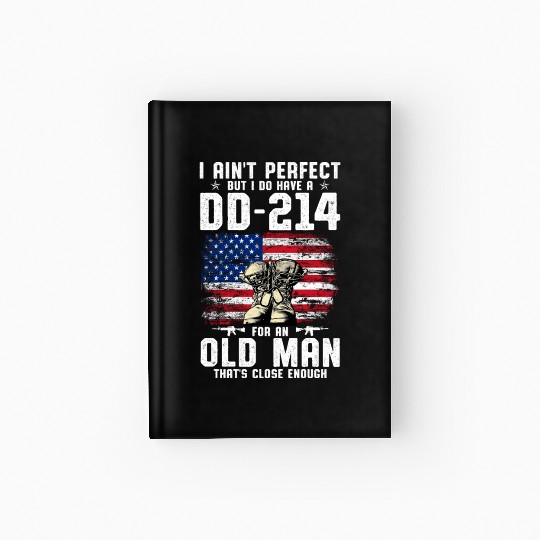 US Army DD-214 American Flag Hardcover Journal