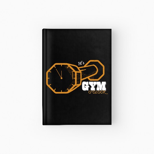 It's Gym O'clock Musculation Fitness Workout Hardcover Journal