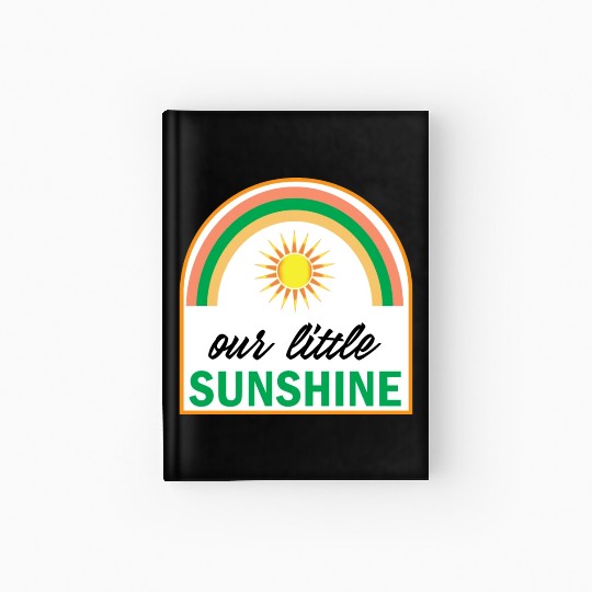 our little Sunshine natural Rainbow design for kid Hardcover Journal