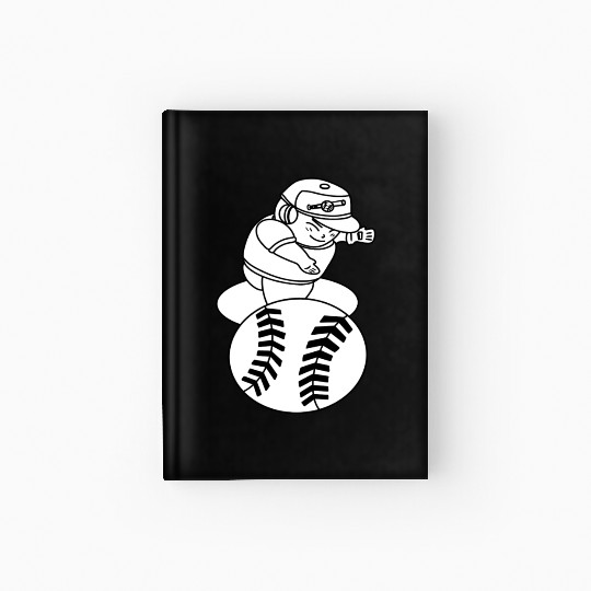 Kawaii Chibi Baseball Pitcher Hardcover Journal