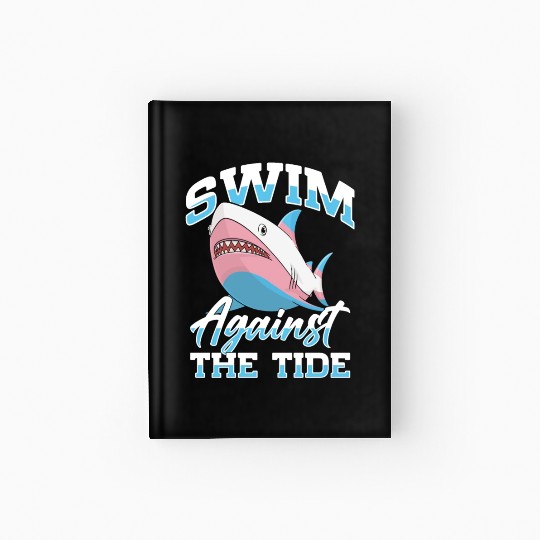 Shark Lover Transgender Pride Flag Trans LGBT Hardcover Journal