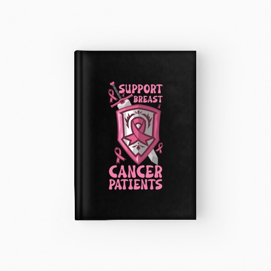 Breast cancer Awareness Support Survivors Pink Hardcover Journal