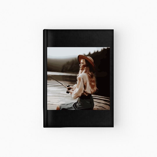 City Girl Fishing Hardcover Journal