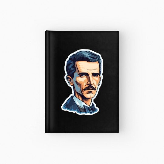 Nikola Tesla Physics Geek Nerd Hardcover Journal