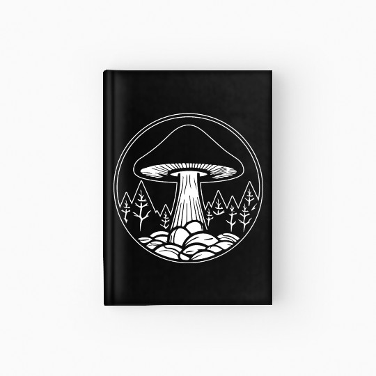 Mushroom Picker Fungi Forest Hardcover Journal