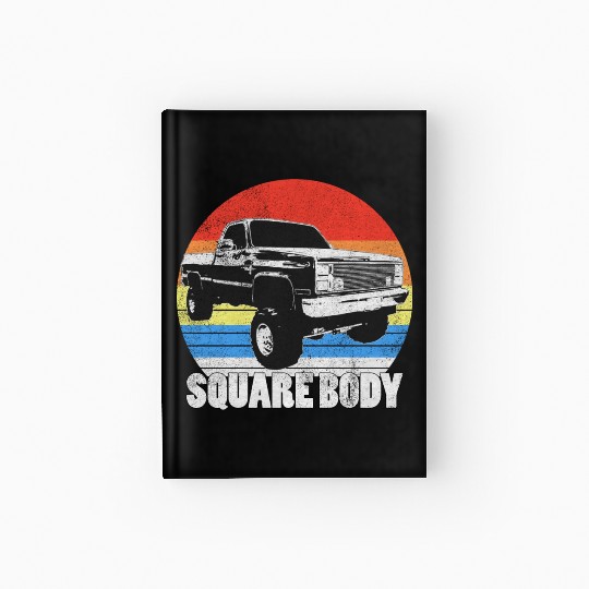 Lifted Square Body Truck Squarebody Hardcover Journal